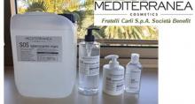 Gli SOS igienizzanti mani di Mediterranea Cosmetics disponibili sul MEPA per le scuole e gli enti